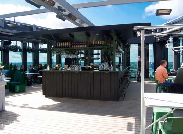 Takbar Sjöstaden Skybar i Stockholm