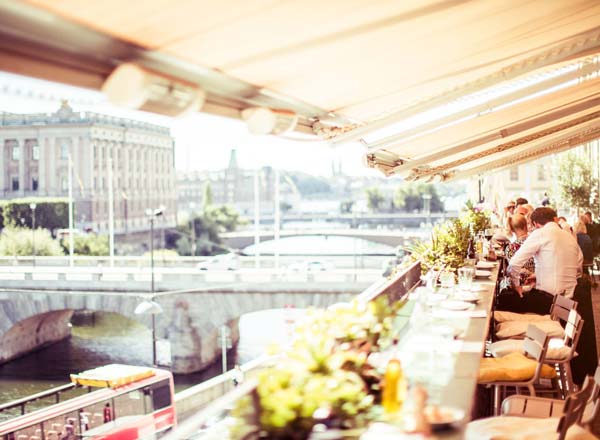 Takbar Strömterrassen & Guldterrassen i Stockholm